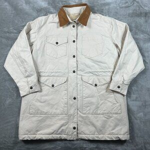 Schaefer Outfitter Jacket Men's XXL Ivory Drifter Fleece Lining Canvas Ranchwear